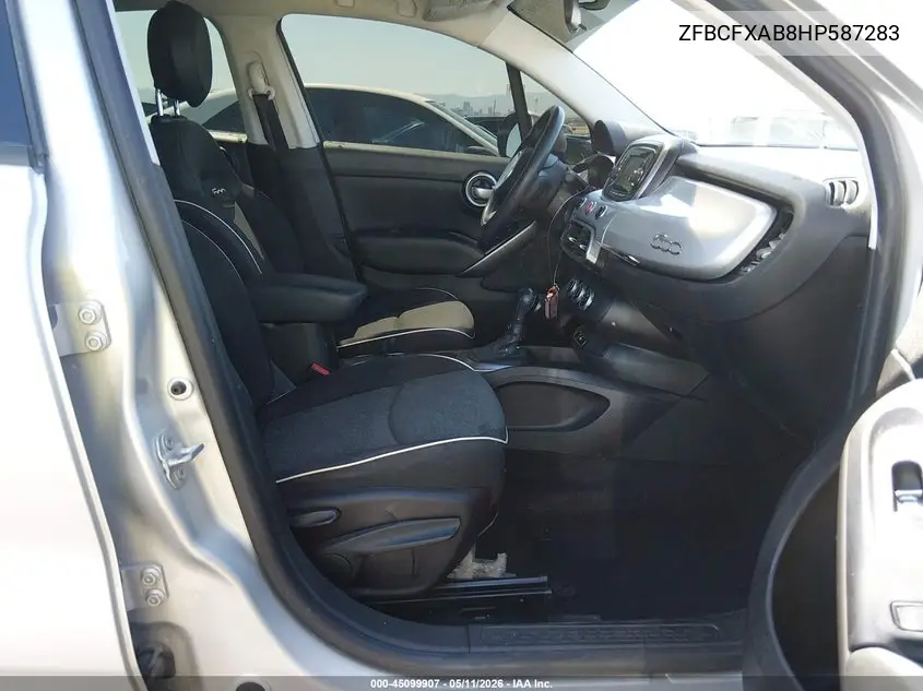 2017 Fiat 500X Pop Fwd VIN: ZFBCFXAB8HP587283 Lot: 45099907