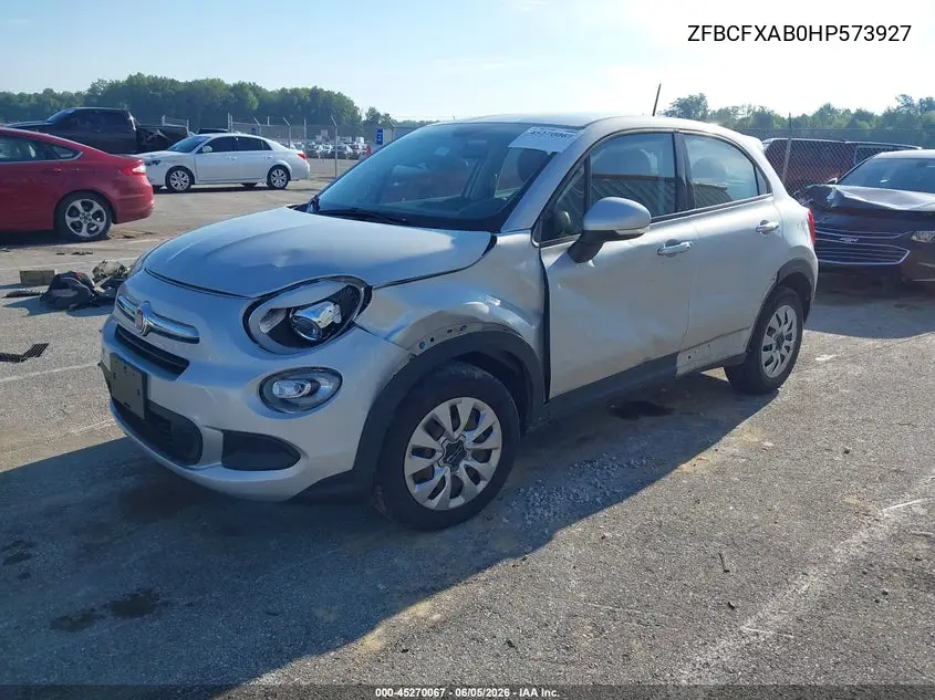 2017 Fiat 500X Pop Fwd VIN: ZFBCFXAB0HP573927 Lot: 45270067