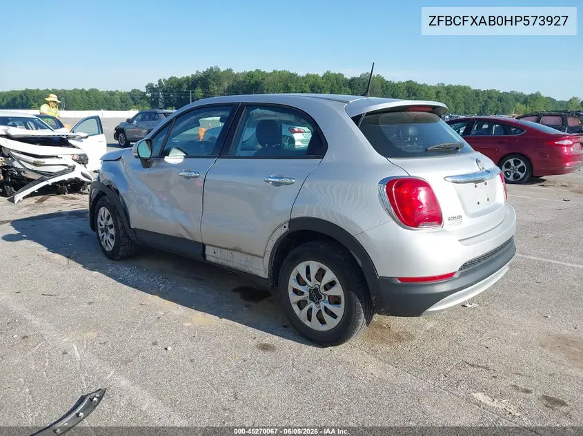 2017 Fiat 500X Pop Fwd VIN: ZFBCFXAB0HP573927 Lot: 45270067