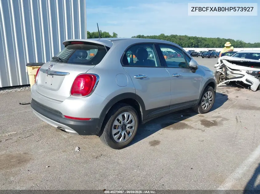 2017 Fiat 500X Pop Fwd VIN: ZFBCFXAB0HP573927 Lot: 45270067