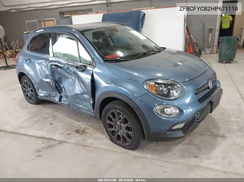 2017 Fiat 500X Urbana Awd VIN: ZFBCFYCB2HP631118 Lot: 45324199