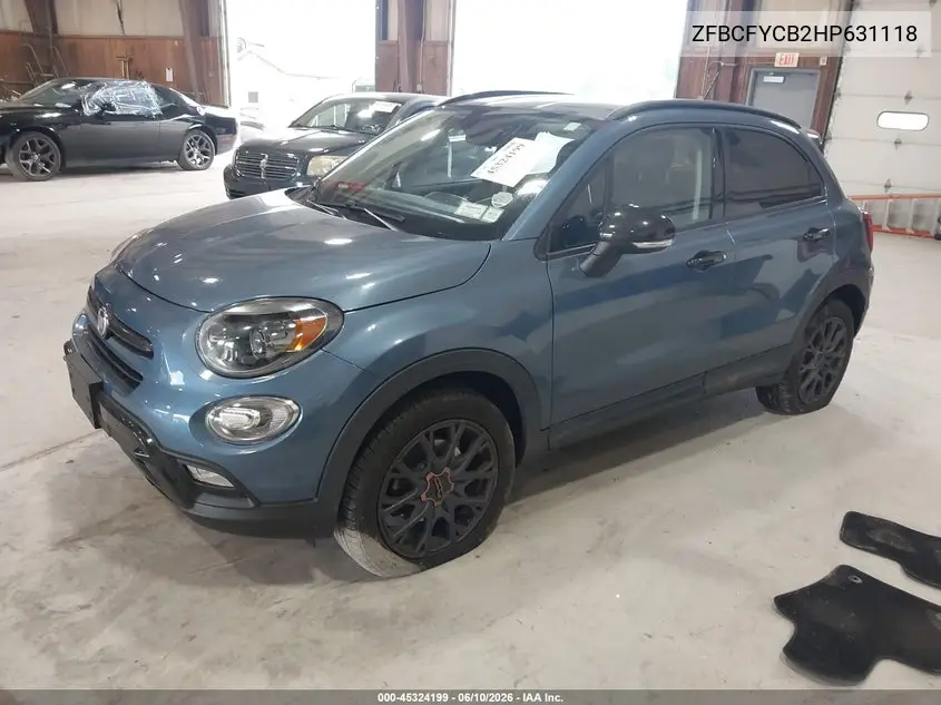 2017 Fiat 500X Urbana Awd VIN: ZFBCFYCB2HP631118 Lot: 45324199