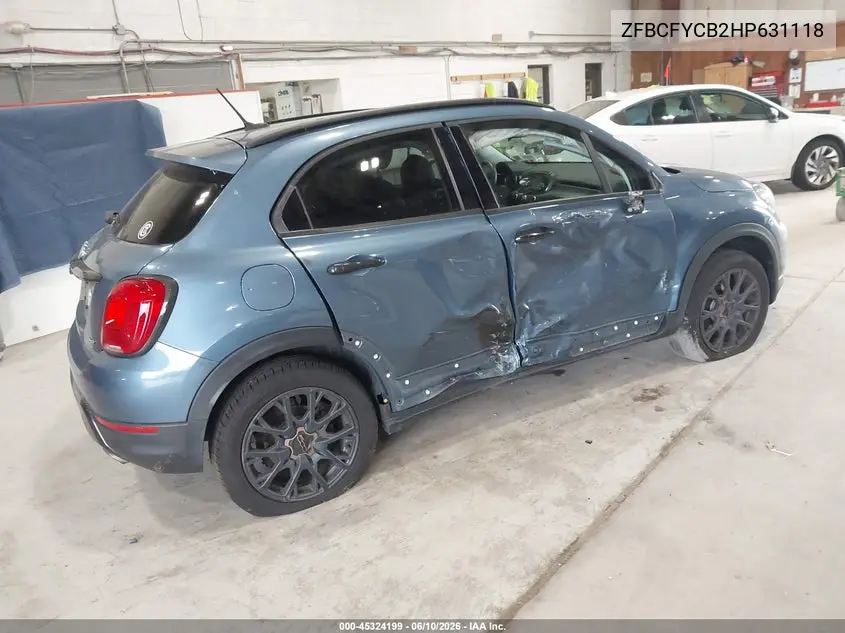 2017 Fiat 500X Urbana Awd VIN: ZFBCFYCB2HP631118 Lot: 45324199