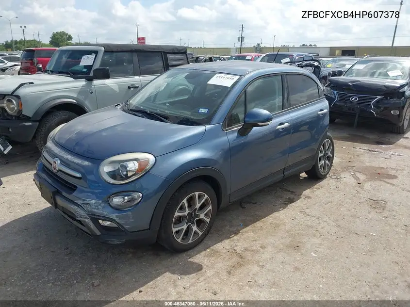 2017 Fiat 500X Trekking Fwd VIN: ZFBCFXCB4HP607378 Lot: 45347050