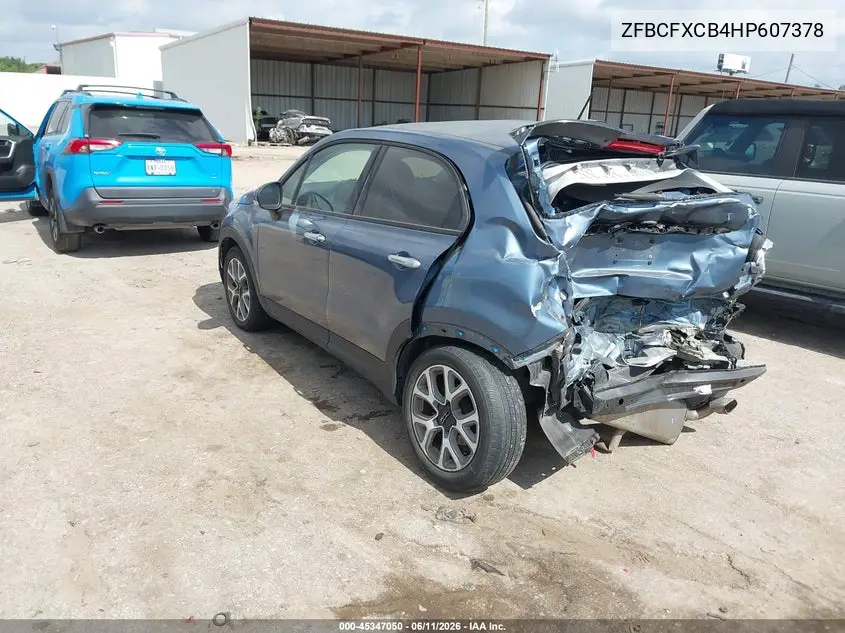 2017 Fiat 500X Trekking Fwd VIN: ZFBCFXCB4HP607378 Lot: 45347050