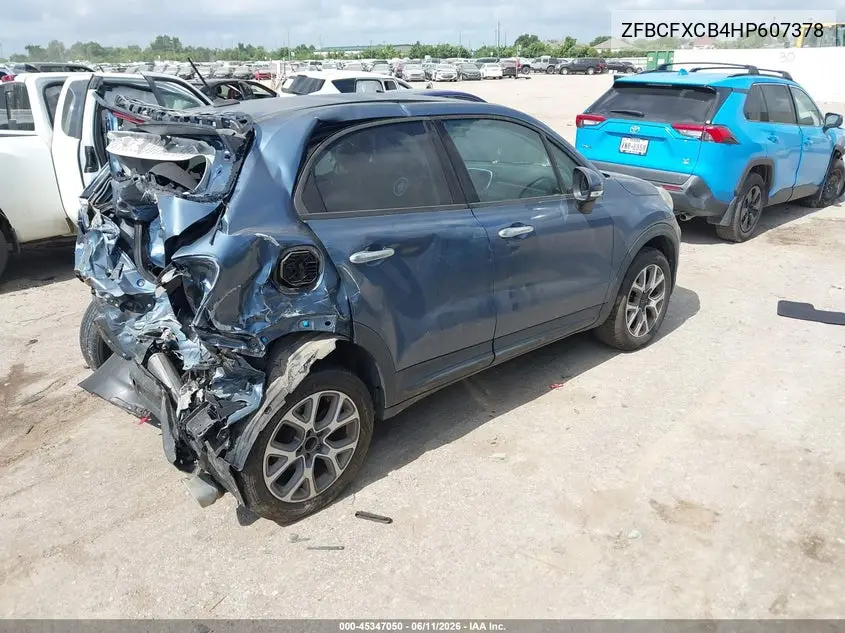 2017 Fiat 500X Trekking Fwd VIN: ZFBCFXCB4HP607378 Lot: 45347050