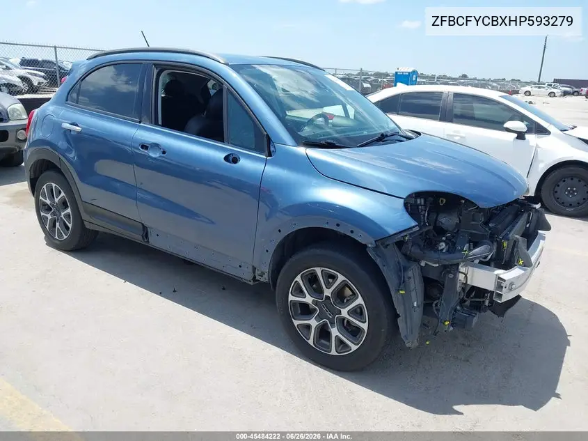 2017 Fiat 500X Trekking Awd VIN: ZFBCFYCBXHP593279 Lot: 45484222