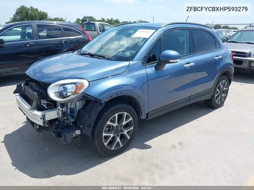 2017 Fiat 500X Trekking Awd VIN: ZFBCFYCBXHP593279 Lot: 45484222