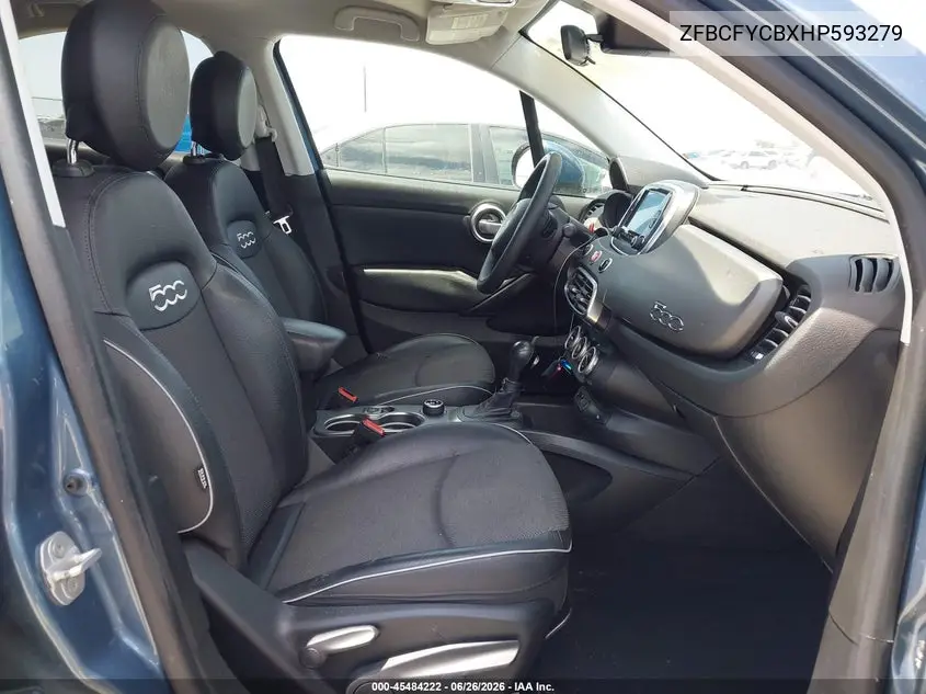 2017 Fiat 500X Trekking Awd VIN: ZFBCFYCBXHP593279 Lot: 45484222