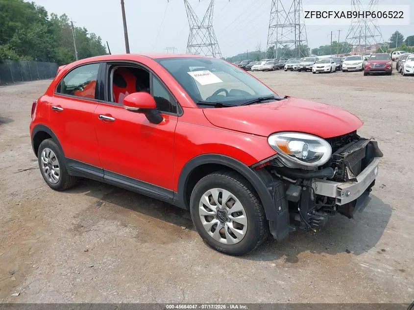 2017 Fiat 500X Pop Fwd VIN: ZFBCFXAB9HP606522 Lot: 45664047