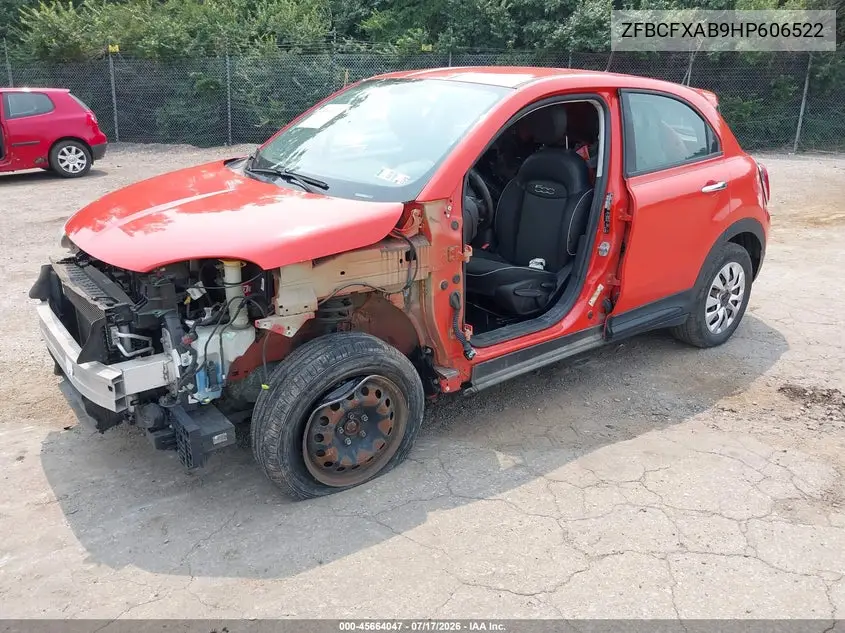 2017 Fiat 500X Pop Fwd VIN: ZFBCFXAB9HP606522 Lot: 45664047