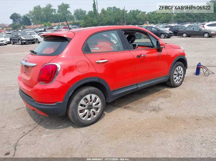 2017 Fiat 500X Pop Fwd VIN: ZFBCFXAB9HP606522 Lot: 45664047