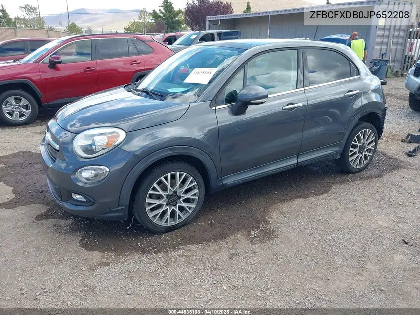 2018 Fiat 500X Lounge Fwd VIN: ZFBCFXDB0JP652208 Lot: 44835108