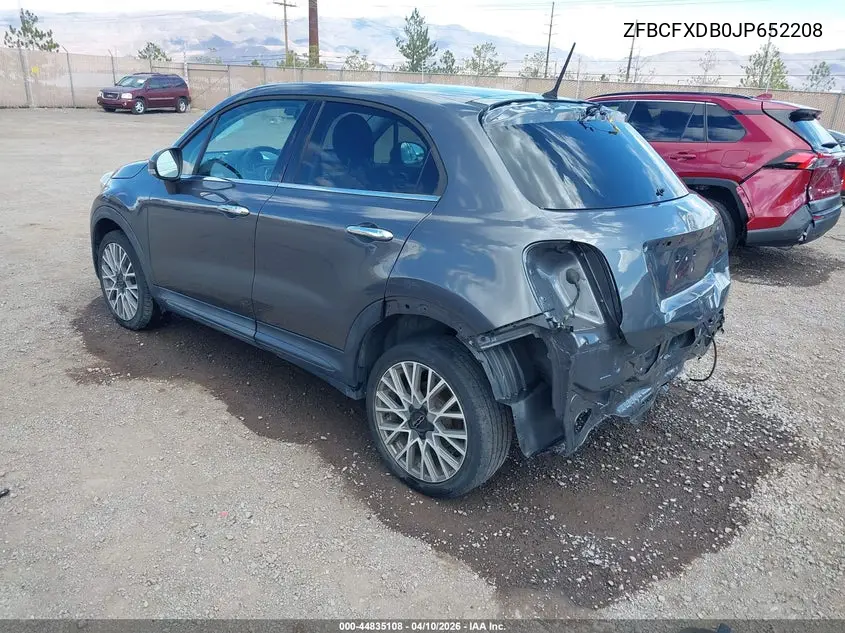 2018 Fiat 500X Lounge Fwd VIN: ZFBCFXDB0JP652208 Lot: 44835108