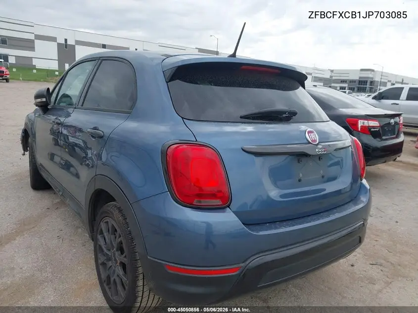 2018 Fiat 500X Urbana Fwd VIN: ZFBCFXCB1JP703085 Lot: 45050856