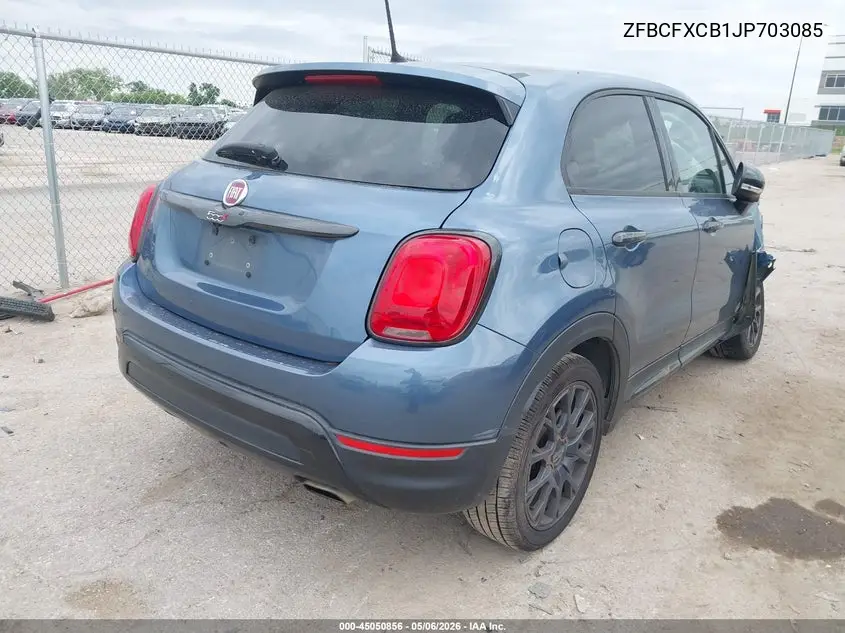 2018 Fiat 500X Urbana Fwd VIN: ZFBCFXCB1JP703085 Lot: 45050856