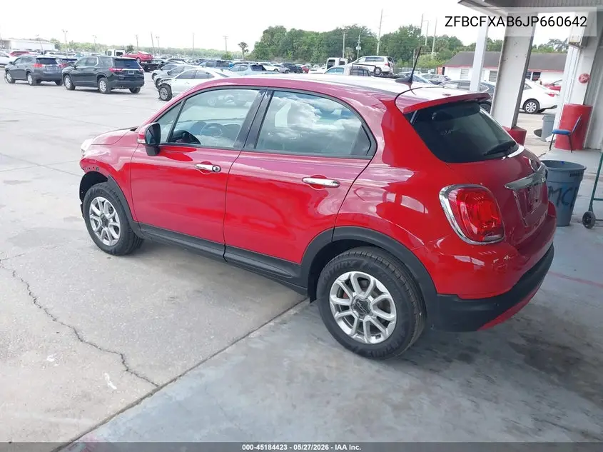 2018 Fiat 500X Pop Fwd VIN: ZFBCFXAB6JP660642 Lot: 45184423