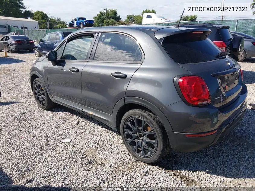 2018 Fiat 500X Urbana Fwd VIN: ZFBCFXCB2JP717321 Lot: 45376167