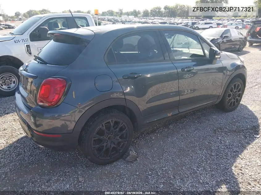 2018 Fiat 500X Urbana Fwd VIN: ZFBCFXCB2JP717321 Lot: 45376167