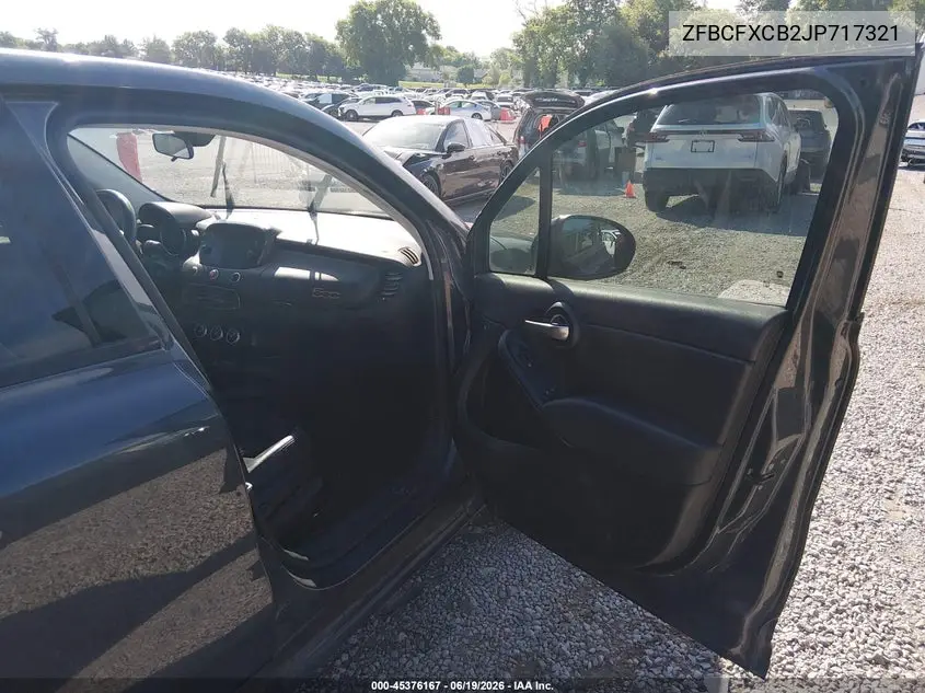 2018 Fiat 500X Urbana Fwd VIN: ZFBCFXCB2JP717321 Lot: 45376167