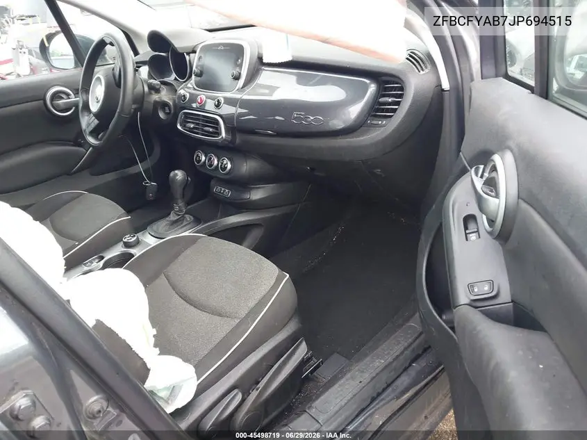 2018 Fiat 500X Pop Awd VIN: ZFBCFYAB7JP694515 Lot: 45498719