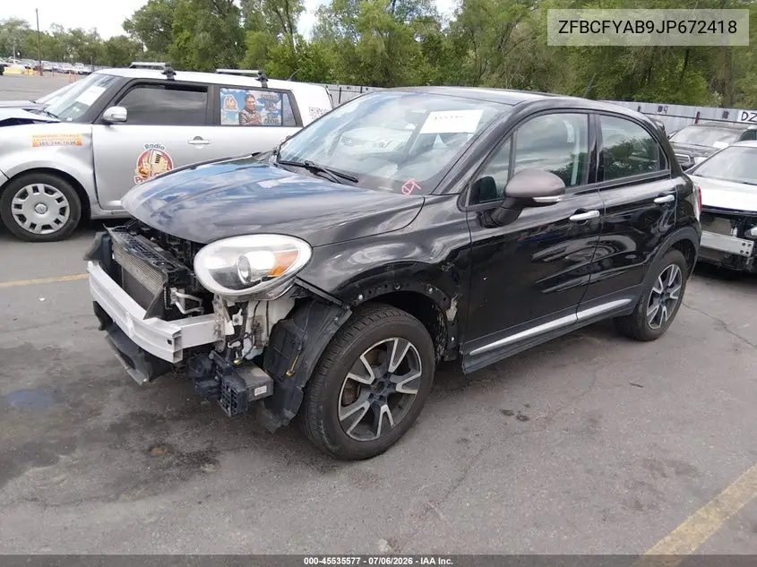 2018 Fiat 500X Blue Sky Edition Awd VIN: ZFBCFYAB9JP672418 Lot: 45535577