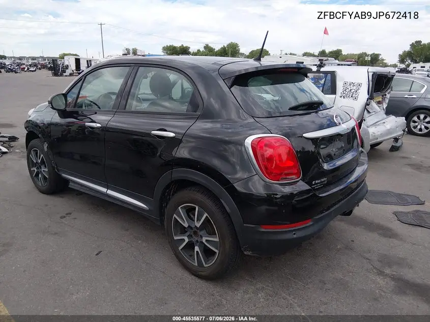 2018 Fiat 500X Blue Sky Edition Awd VIN: ZFBCFYAB9JP672418 Lot: 45535577