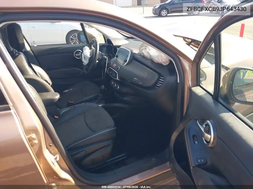 2018 Fiat 500X Trekking Fwd VIN: ZFBCFXCB9JP643430 Lot: 45552234