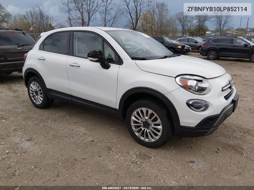 2020 Fiat 500X Trekking Awd VIN: ZFBNFYB10LP852114 Lot: 44833421