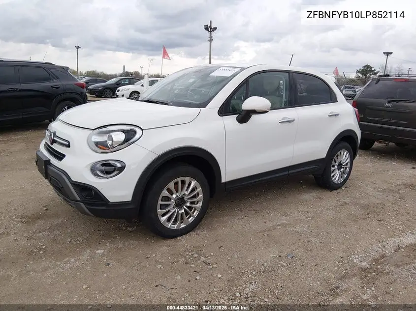 2020 Fiat 500X Trekking Awd VIN: ZFBNFYB10LP852114 Lot: 44833421