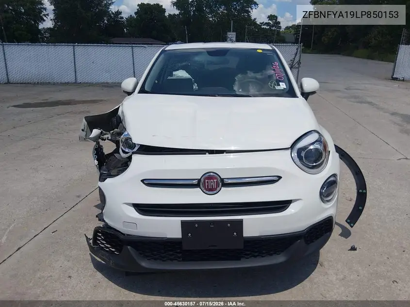 2020 Fiat 500X Pop Awd VIN: ZFBNFYA19LP850153 Lot: 45630157