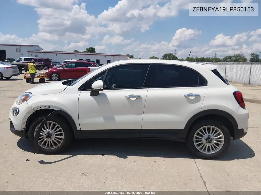 2020 Fiat 500X Pop Awd VIN: ZFBNFYA19LP850153 Lot: 45630157