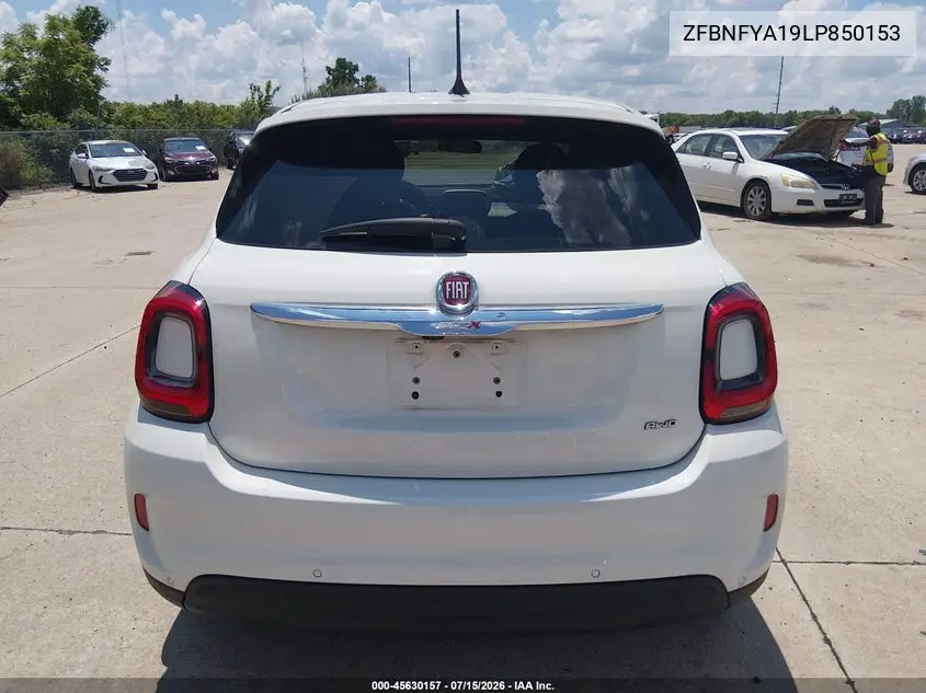 2020 Fiat 500X Pop Awd VIN: ZFBNFYA19LP850153 Lot: 45630157