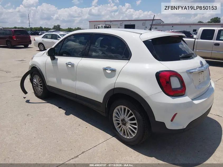 2020 Fiat 500X Pop Awd VIN: ZFBNFYA19LP850153 Lot: 45630157