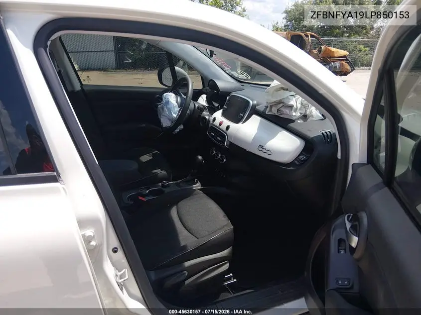 2020 Fiat 500X Pop Awd VIN: ZFBNFYA19LP850153 Lot: 45630157