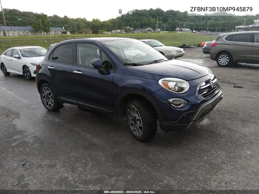 2021 Fiat 500X Trekking Awd VIN: ZFBNF3B10MP945879 Lot: 45025883