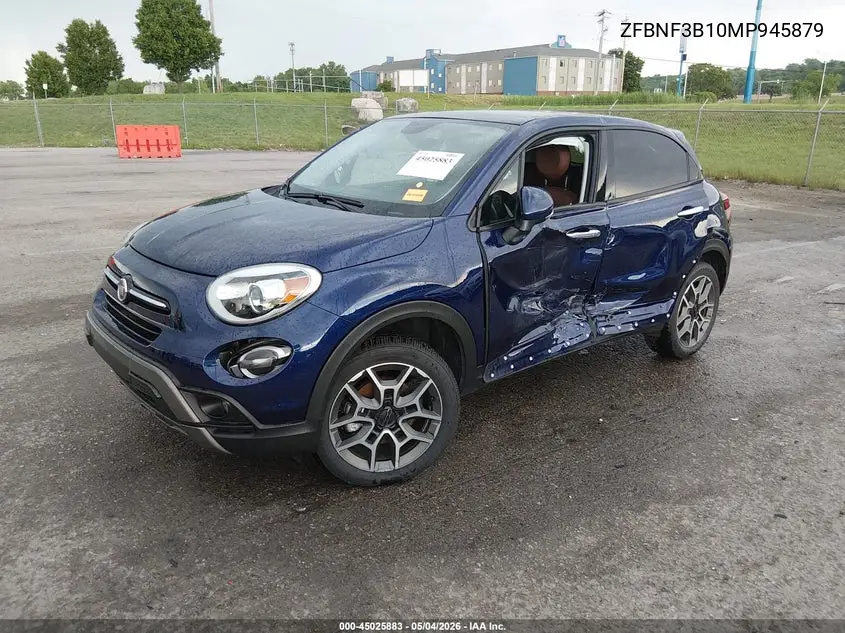 2021 Fiat 500X Trekking Awd VIN: ZFBNF3B10MP945879 Lot: 45025883