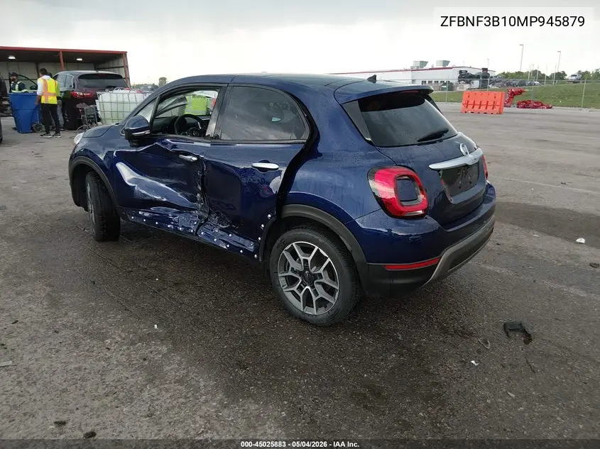 2021 Fiat 500X Trekking Awd VIN: ZFBNF3B10MP945879 Lot: 45025883