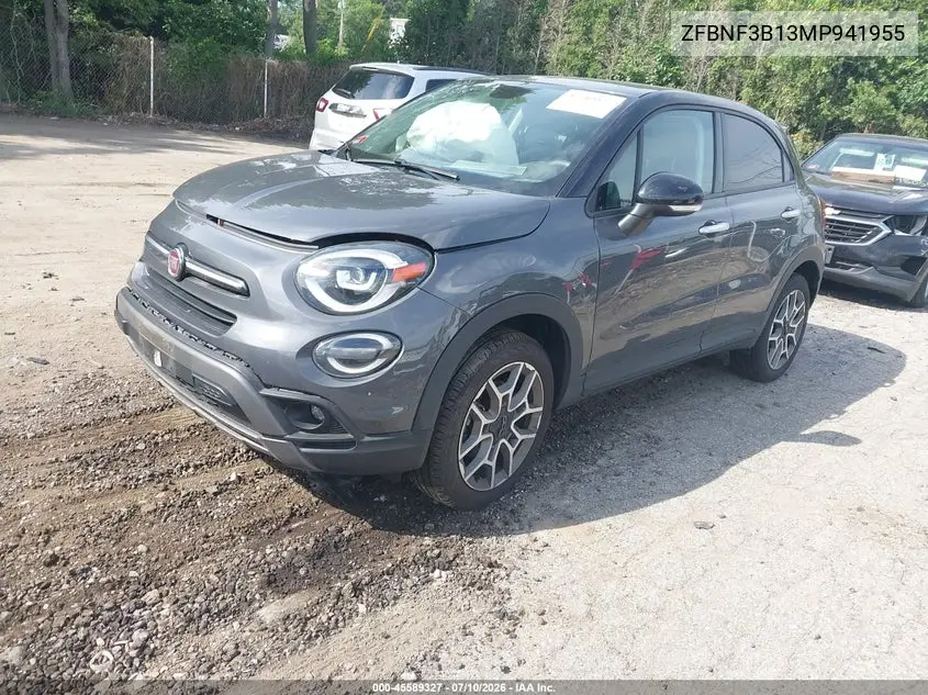 2021 Fiat 500X Trekking Awd VIN: ZFBNF3B13MP941955 Lot: 45589327
