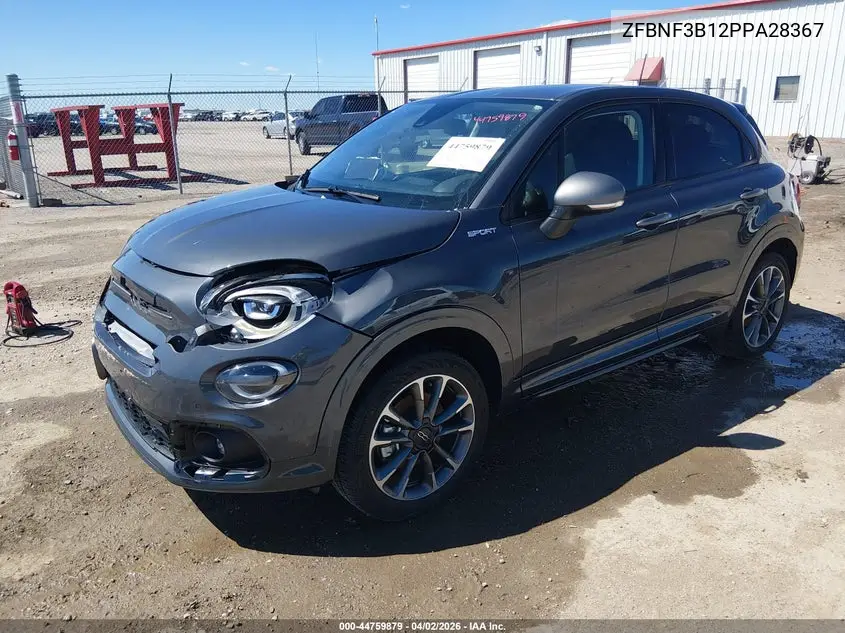 2023 Fiat 500X Sport Awd VIN: ZFBNF3B12PPA28367 Lot: 44759879