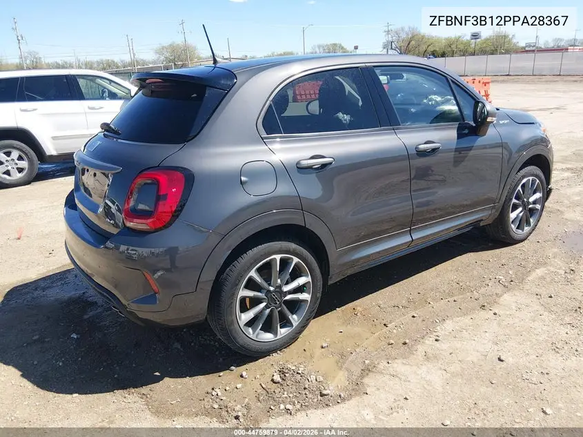 2023 Fiat 500X Sport Awd VIN: ZFBNF3B12PPA28367 Lot: 44759879
