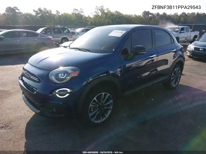 2023 Fiat 500X Pop Awd VIN: ZFBNF3B11PPA29543 Lot: 44936588