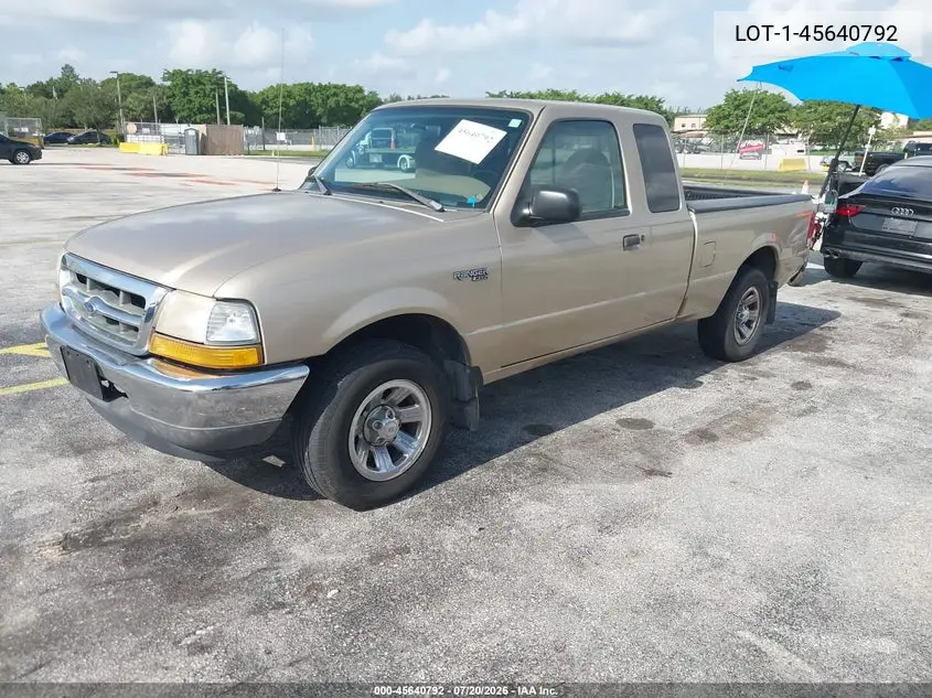 2000 Ford Ranger Xl/Xlt VIN: 1FTYR14VXYTA91695 Lot: 45640792