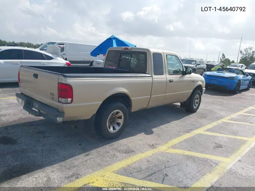 2000 Ford Ranger Xl/Xlt VIN: 1FTYR14VXYTA91695 Lot: 45640792