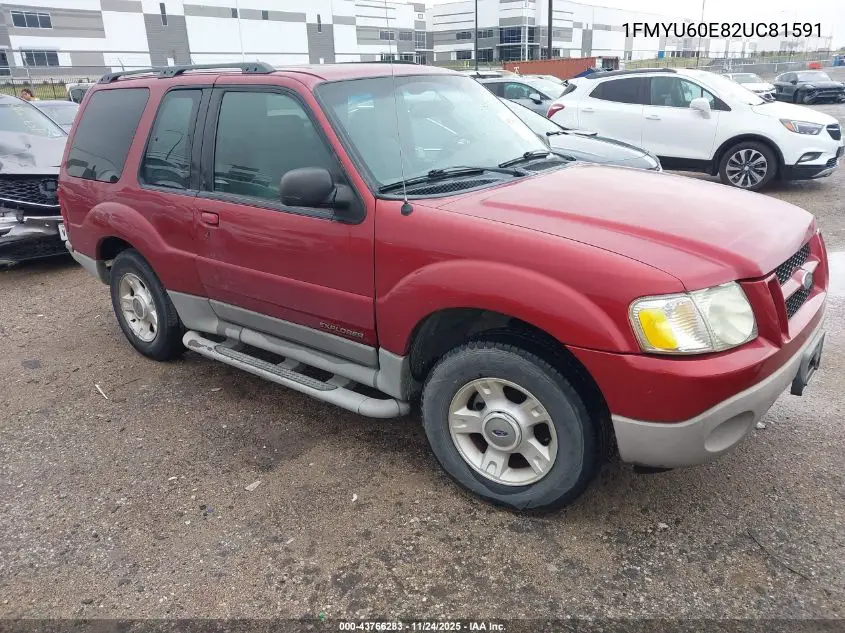 1FMYU60E82UC81591 2002 Ford Explorer Sport