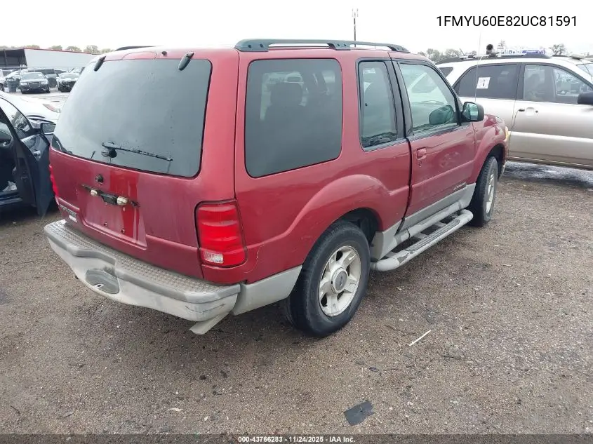 1FMYU60E82UC81591 2002 Ford Explorer Sport