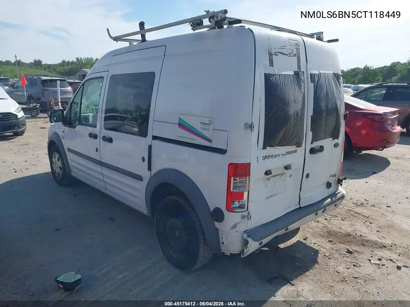 2012 Ford Transit Connect Xlt VIN: NM0LS6BN5CT118449 Lot: 45175412
