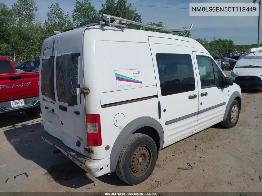 2012 Ford Transit Connect Xlt VIN: NM0LS6BN5CT118449 Lot: 45175412