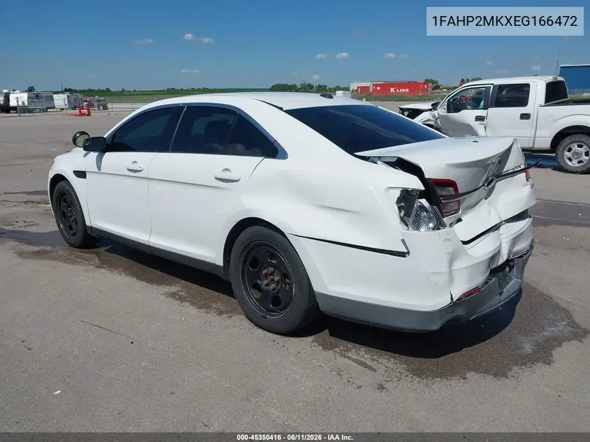 2014 Ford Police Interceptor VIN: 1FAHP2MKXEG166472 Lot: 45350416