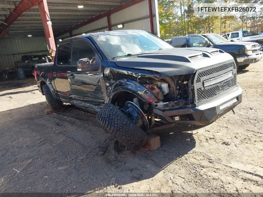 1FTEW1EFXFB26072 2015 Ford F150 Lariat
